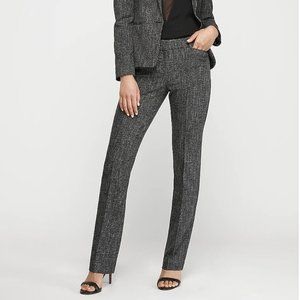 Mid Rise Speckled Tweed Barely Boot Columnist Pant